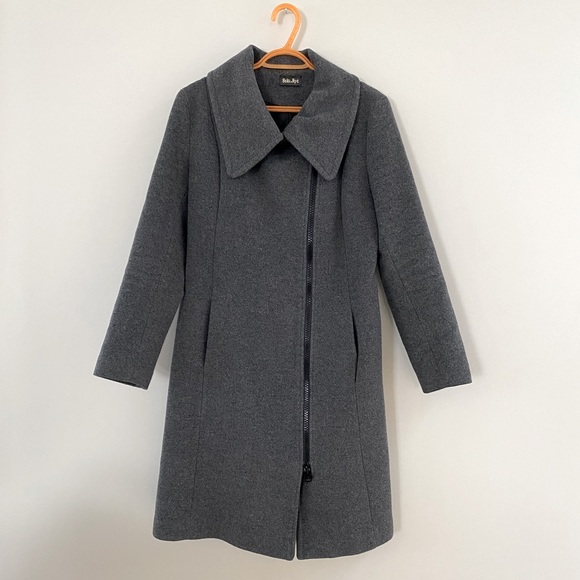 Soia & Kyo | Gray Wool Blend Coat | Size Medium - Picture 1 of 9